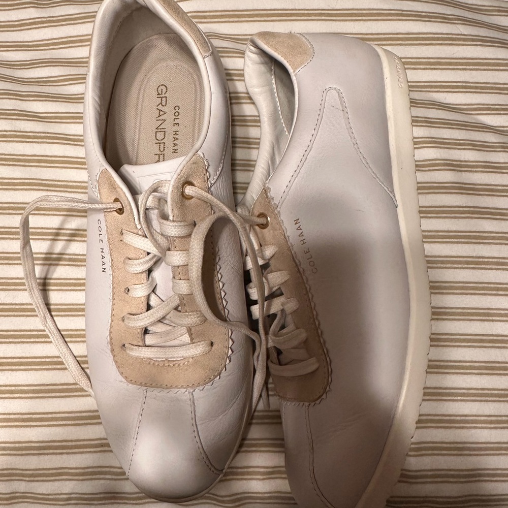 Cole Haan Women's Sneakers - White and Tan